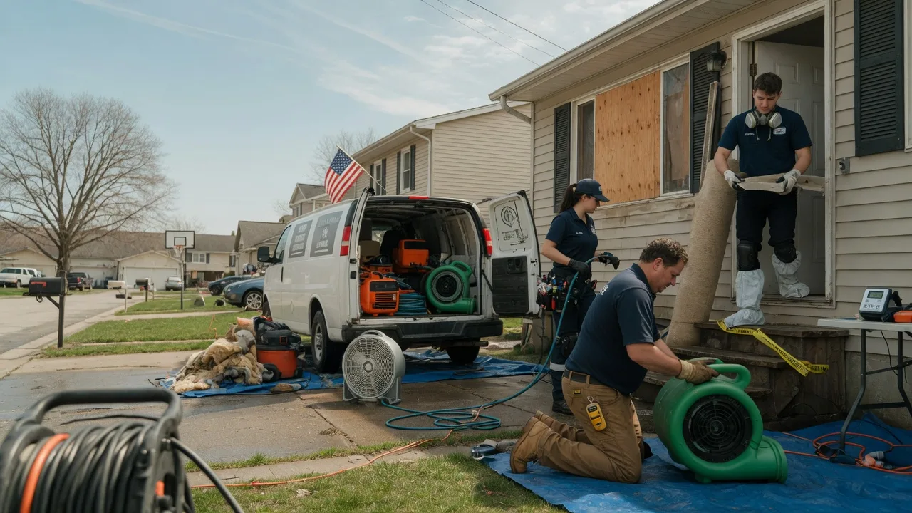 Water Damage Restoration in Bement, IL near me